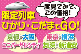 限定ひかり・こだまでGO！
