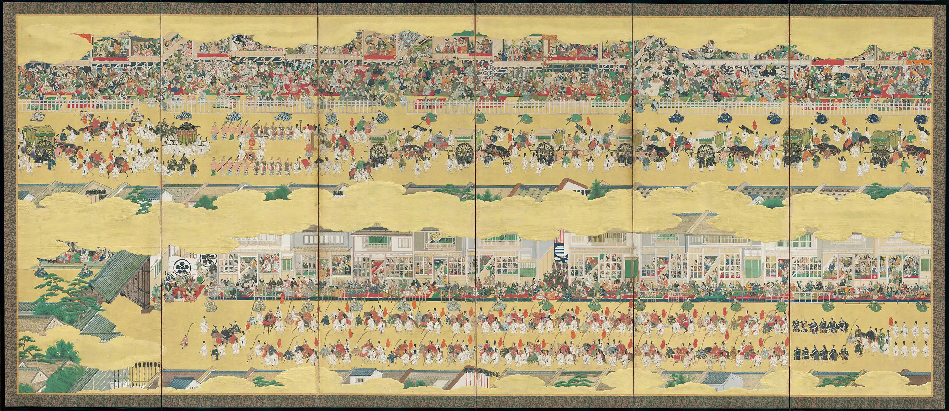 「二条城行幸図屏風」江戸時代（京都市指定文化財　泉屋博古館蔵）