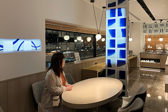 ヒルトン長崎　夜のラウンジ