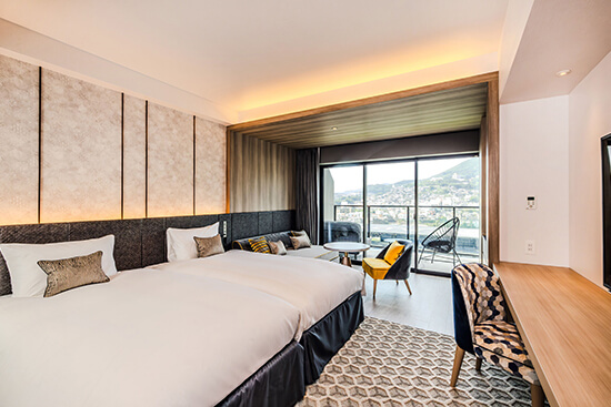 スタジアムシティホテル長崎　スタンダードスタジアムビュー　ツインルーム（一例）