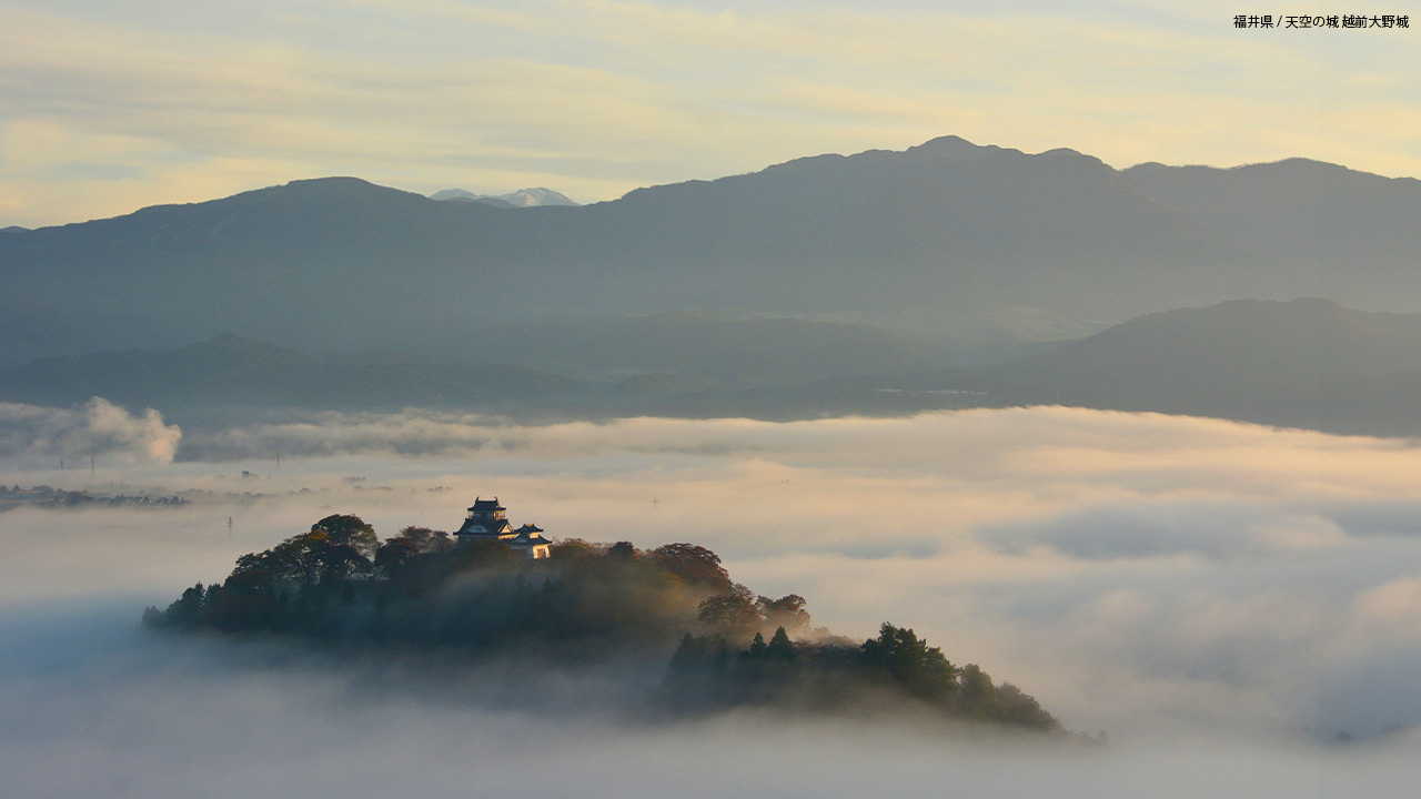 福井県/天空の城 越前大野城