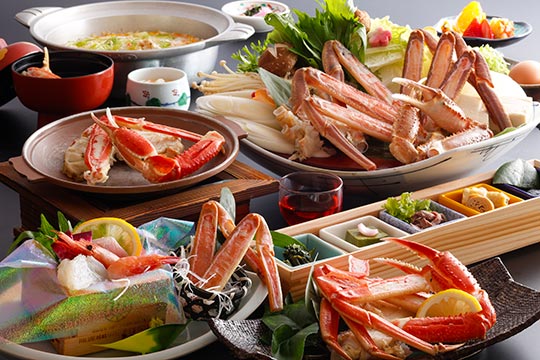 川口屋城崎リバーサイドホテル 基本料理