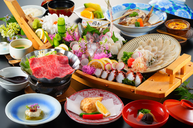 ホテル白菊 当プラン料理(一例)