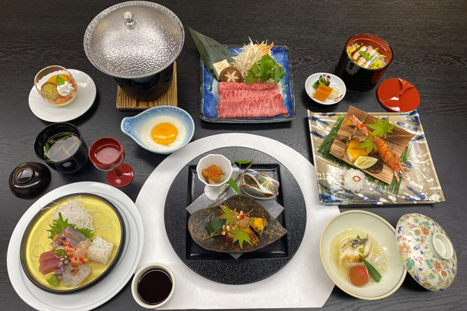 霧島ホテル 当プラン料理(一例)