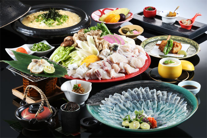 プラザ淡路島 淡路島3年とらふぐづくし(一例)