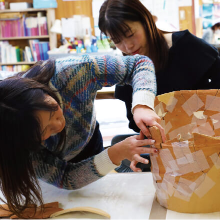 ハニワの接合体験1