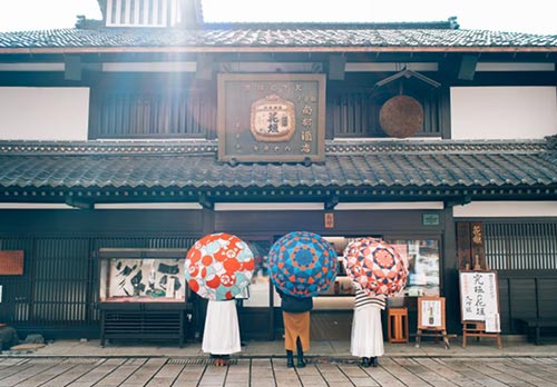 まち歩きに楽しさをプラス「レンタパラソルいろとりどり」「大野まちつぐみ～てぬぐいさんぽ～」「Me+asu（ミタス）」 イメージ