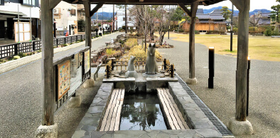 白狐の伝説が伝わる湯田温泉