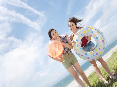 海で遊びたい！