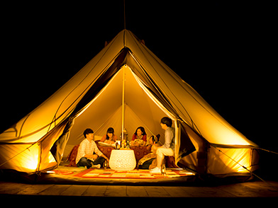 グランピングを楽しみたい！