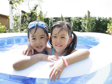 プールで遊びたい！