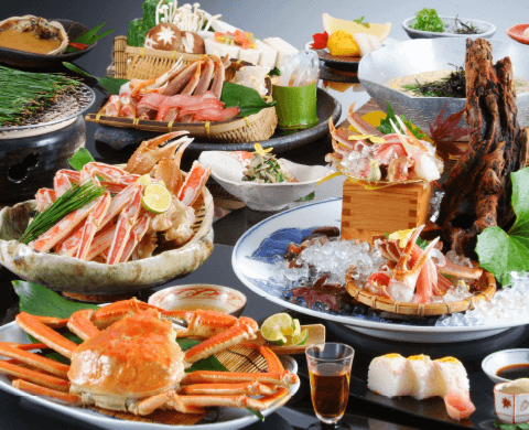 かに昼食プランお料理