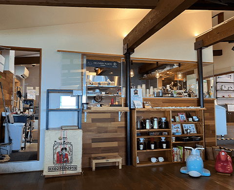 城崎珈琲 みはらしテラスカフェ店内