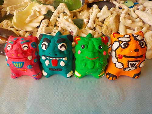 シーサー絵付体験