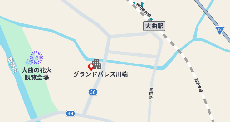 グランドパレス川端周辺MAP