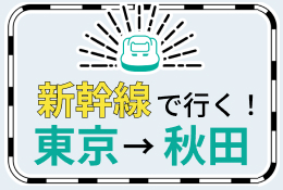 【東京-秋田】新幹線で行くパック・ツアー