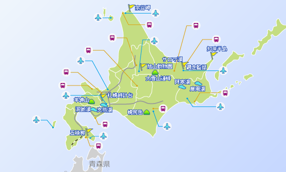 北海道の地図 最寄り駅 条件からホテル 旅館 宿を探す Jtb