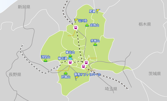 群馬県の地図 最寄り駅 条件からホテル 旅館 宿を探す Jtb