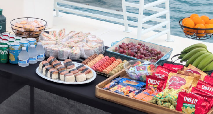 軽食・ソフトドリンク一例