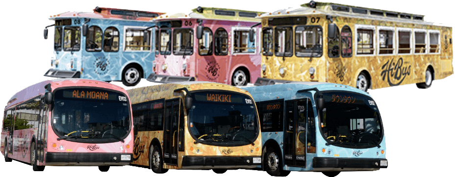 ワイキキ周辺巡回トロリーバス1