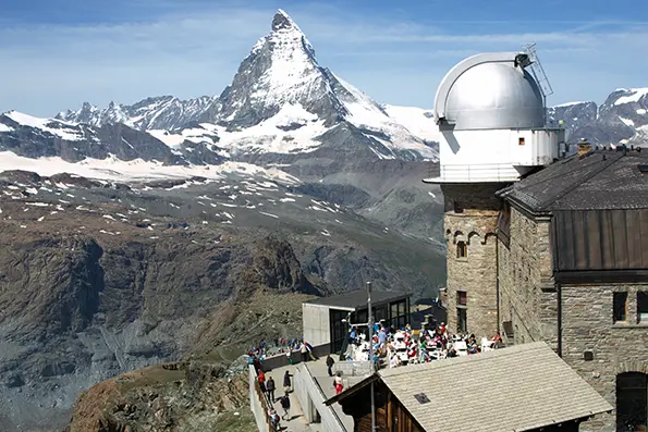 ゴルナーグラート展望台から望むマッターホルン