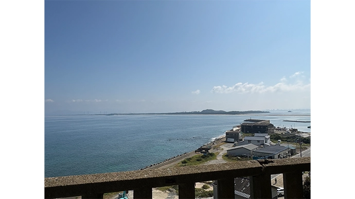 志賀海神社境内から見た景色