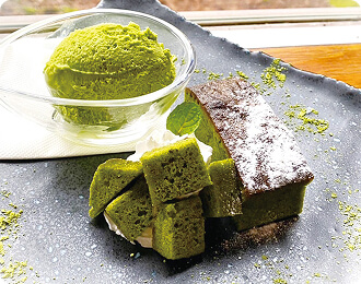 イメージ：抹茶のプレートデザート（一例）