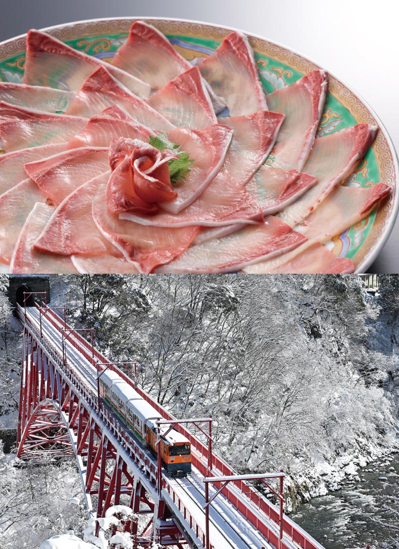 ぶりしゃぶ　冬の黒部峡谷プレミアムツアー