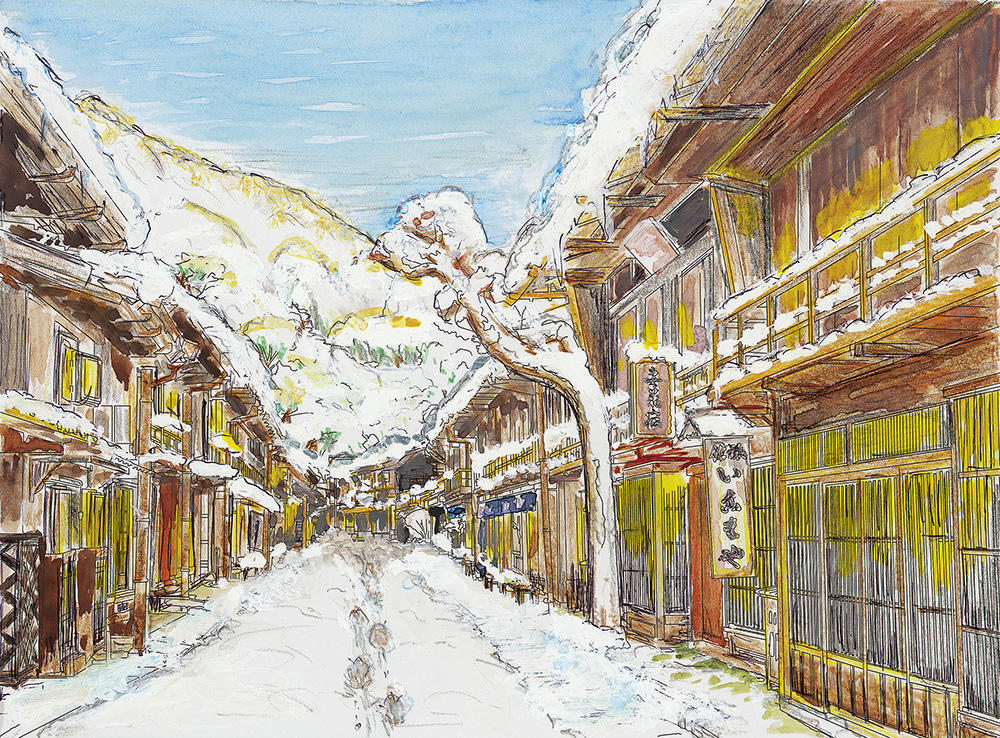 トラベル＆ライフWebマガジン ぬりえ 長野 妻籠宿