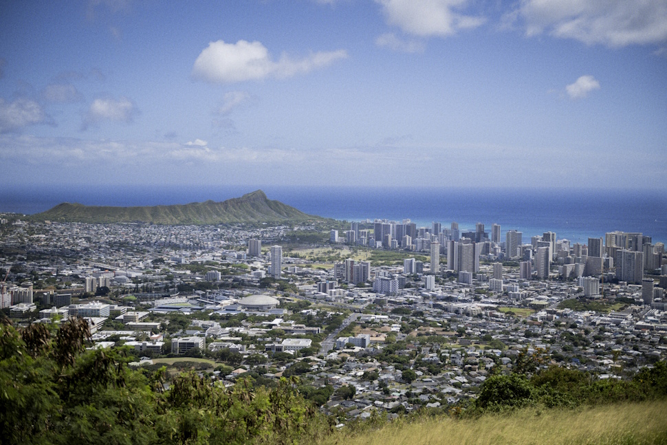 ホノルルの全景