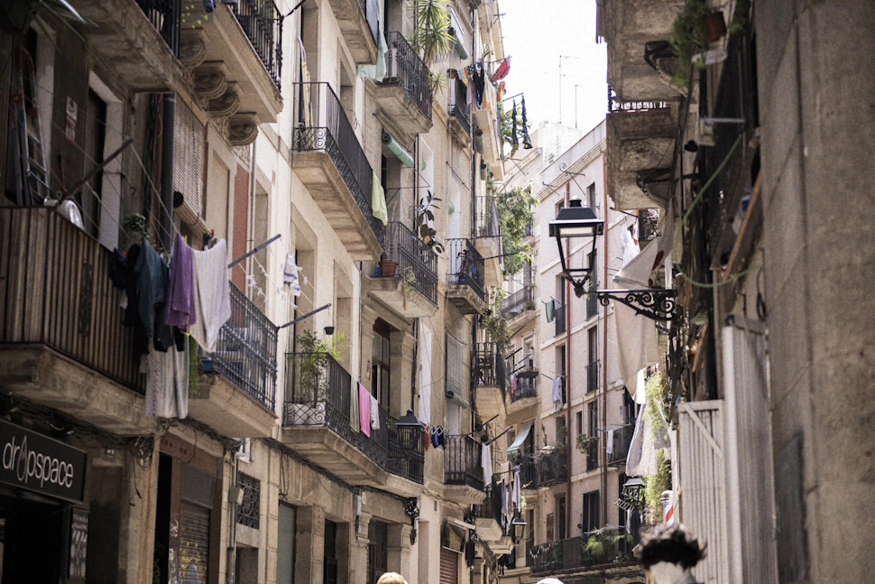 バルセロナの旧市街
