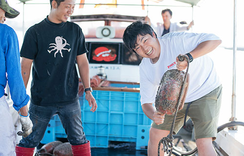 タコ壺漁業（イメージ）