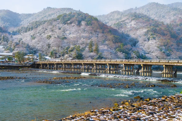 冬の渡月橋