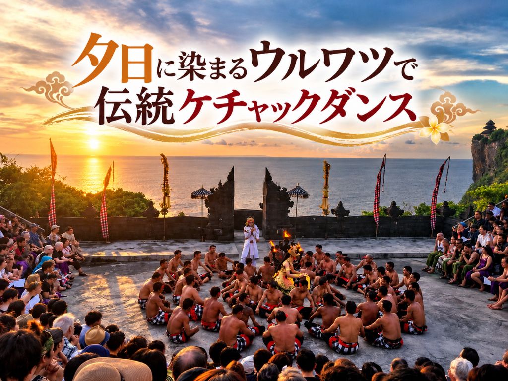 【夕日・ケチャック】ウルワツ寺院でケチャックダンス鑑賞ツアー＋選べるディナー