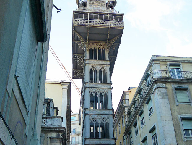 ▼サンジュストエレベ－タ－/Elevador de Santa Justa