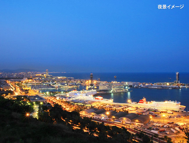 ホテルまでの復路途中に、夜景スポットを１か所ご案内！