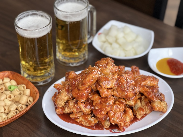水原チキン通り(チキン+ビール)