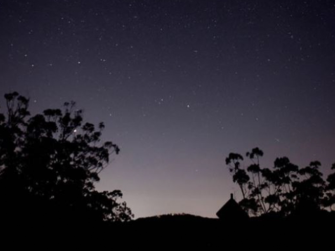 星空&夕食付きで大満足