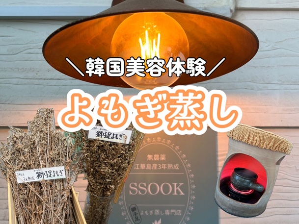 【K-Beautyツアー】韓国美容体験！よもぎ蒸し＋選べるケア（薬草ピーリング・ソフトコルギなど）＜予約オンリー＞
