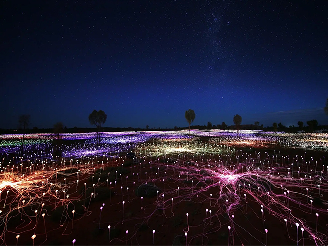 光に包まれる幻想的なアート体験
