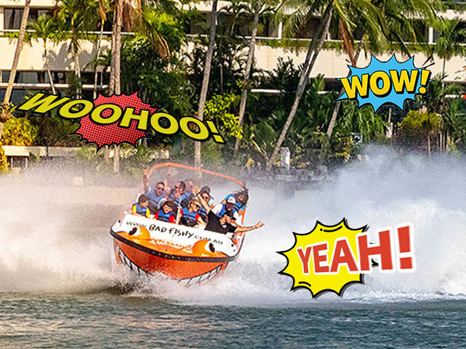 迫力満点！ジェットボート体験【バッドフィッシー 英語ツアー】