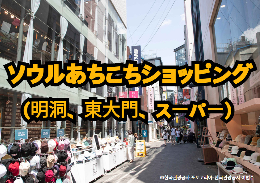 ソウルあちこちショッピング(明洞、東大門、スーパー)