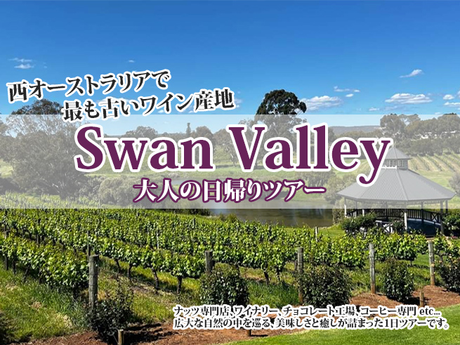 【日本語ガイド】西オーストラリア最古のワイン産地 スワンバレー満喫ツアー