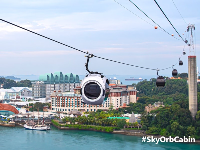 スカイオーブ・キャビン:世界初のクローム仕上げ球体型ケーブルカーキャビンで空の旅へ!