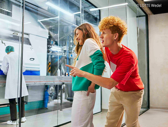 E.Wedelチョコレートファクトリー・ミュージアムへ入場