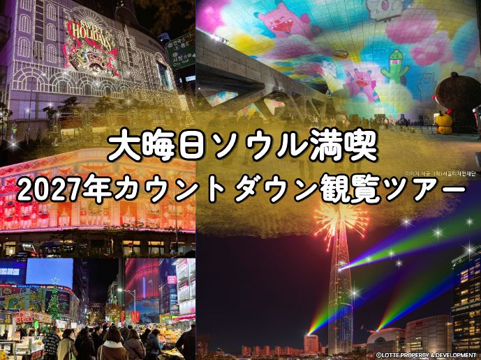 【12/31限定】大晦日ソウル満喫！イルミネーション＆ ロッテワールドタワーカウントダウン観覧
