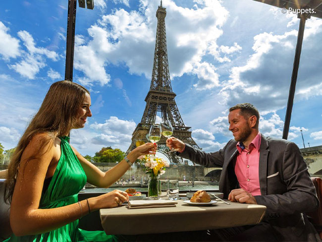 【マイチケット】セーヌ川クルーズツアー  (ランチ/ディナー)