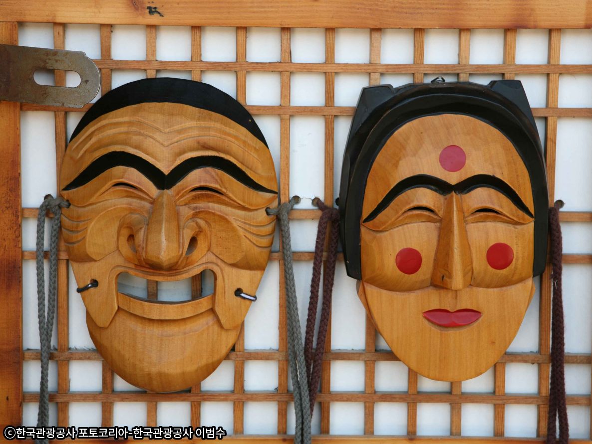 🎭【国家無形文化遺産】河回別神グッタルノリ(河回村仮面劇)観覧🎭