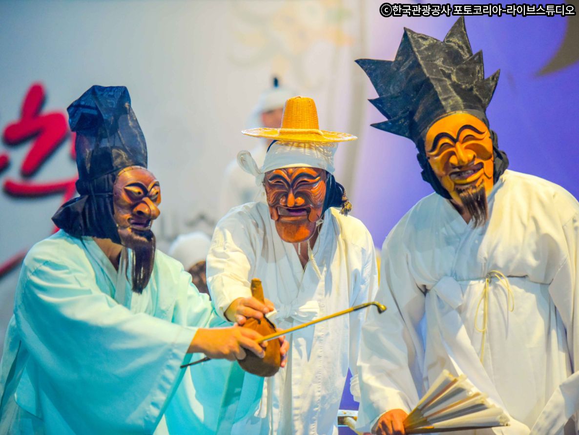 🎭【国家無形文化遺産】河回別神グッタルノリ(河回村仮面劇)観覧🎭