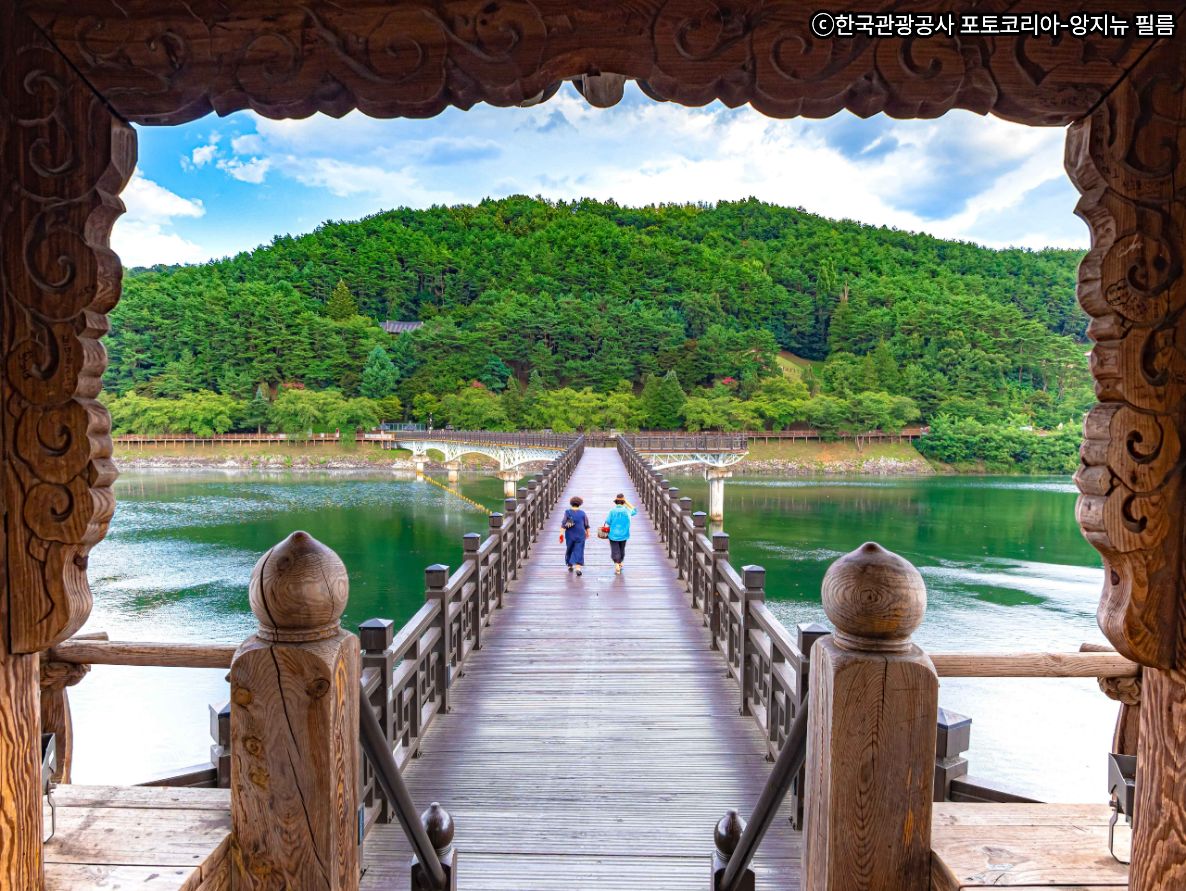 🌉月映橋で噴水ショーの鑑賞・散策⛲